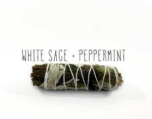 WHITE SAGE + PEPPERMINT