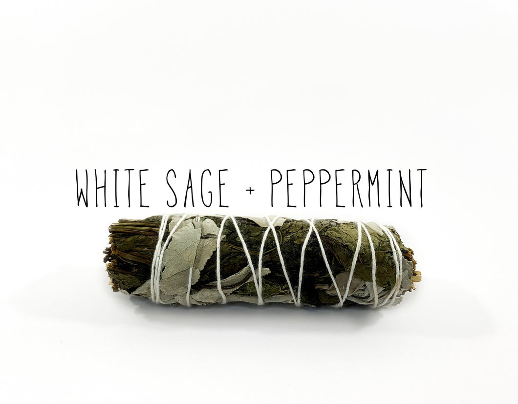 WHITE SAGE + PEPPERMINT