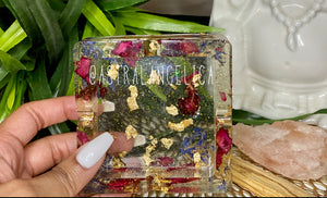 FLORAL RESIN MULTIPURPOSE DISH