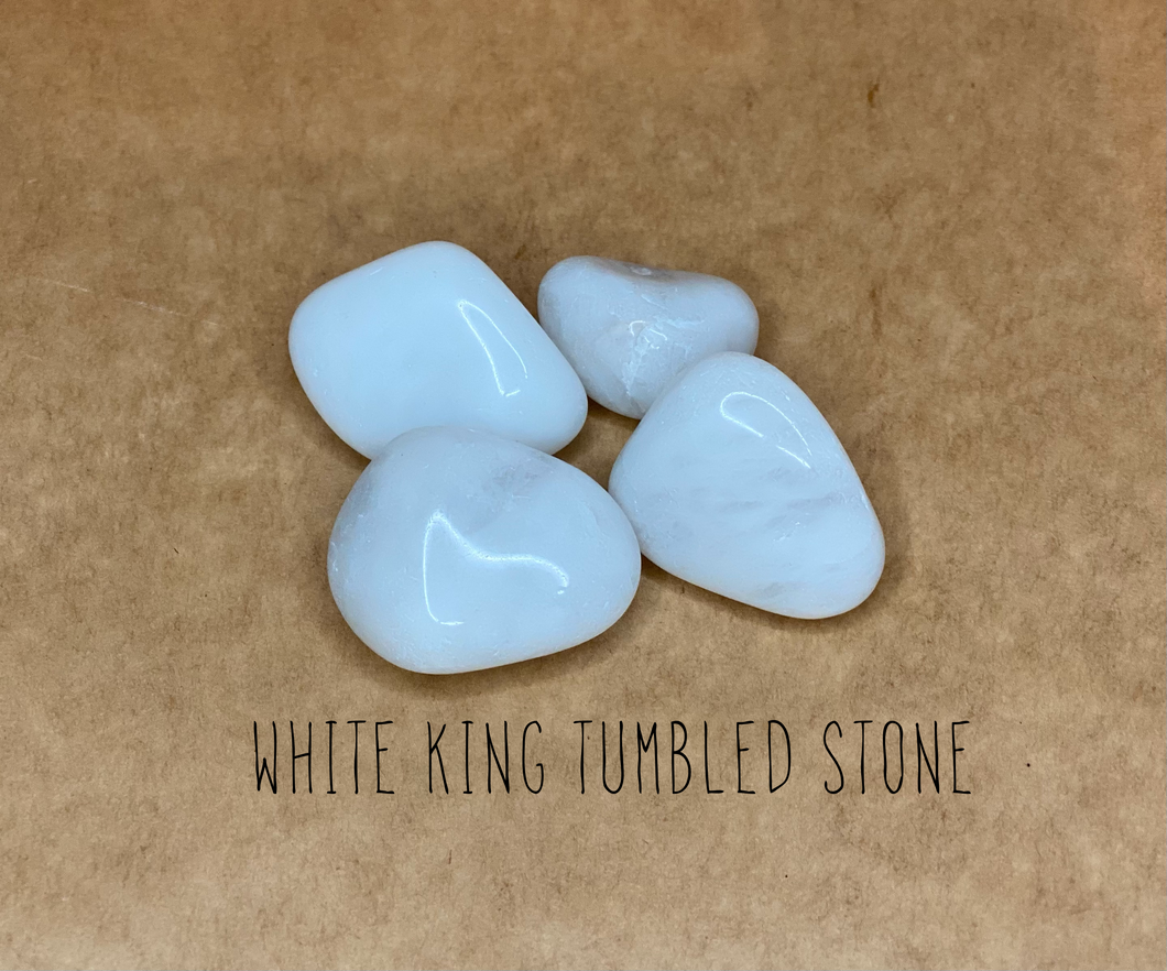 WHITE KING TUMBLED STONE