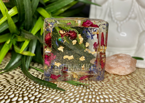 FLORAL RESIN MULTIPURPOSE DISH