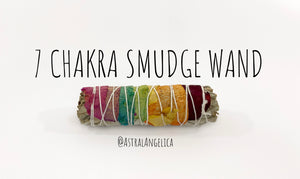 7 CHAKRA SMUDGE WAND- SINGLE