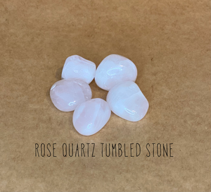 ROSE QUARTZ TUMBLED STONE